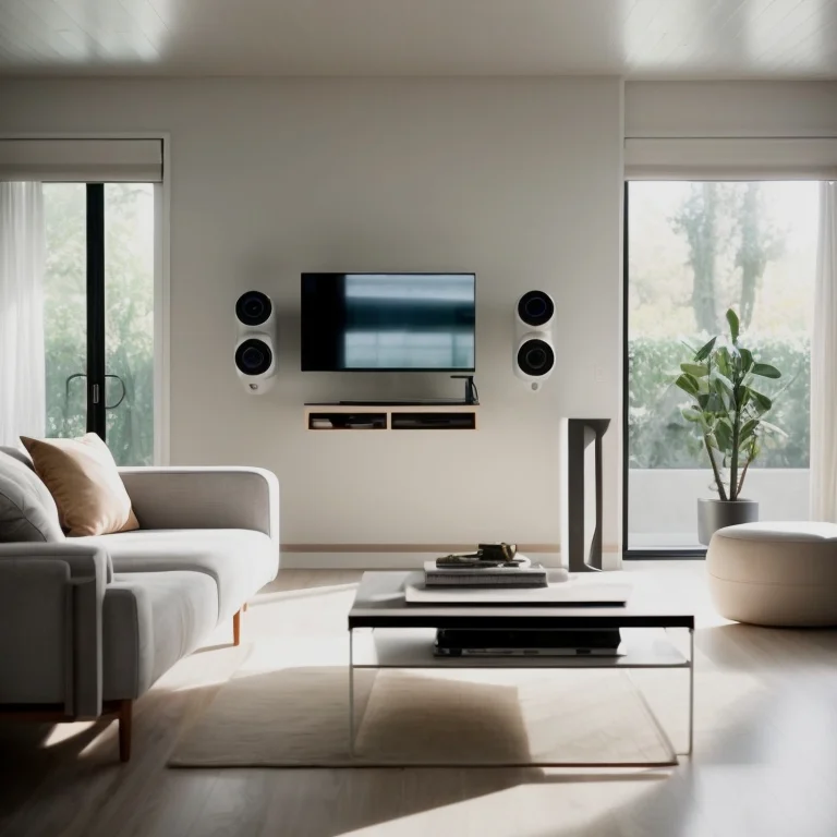 AI Sicherheitskamera überwacht Wohnbereich